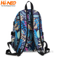 2022 Spring Season Colorful USB Charge Type Waterproof High School Students Backpack Book Bag